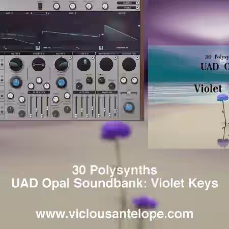 Vicious Antelope Violet Keys UAD Opal Synth Presets [Synth Presets] - Sample Pack Artwork