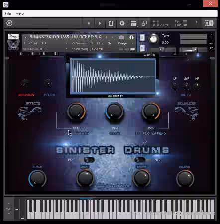 Vip Soundlab Sinister Drums HD [KONTAKT] - Sample Pack Artwork
