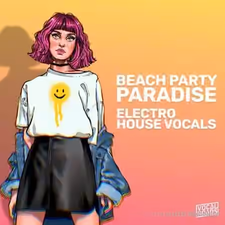 Vocal Roads Beach Party Paradise: Electro House Vocals [WAV, MiDi] - Sample Pack Artwork