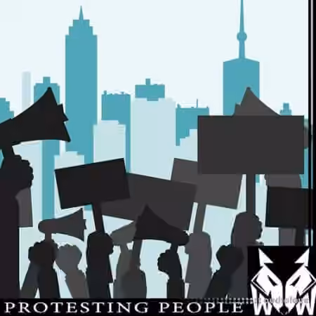West Wolf Protesting People [WAV] - Sample Pack Artwork