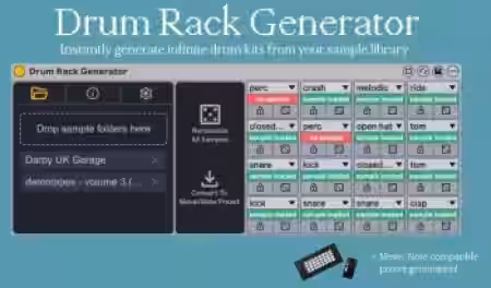 windward Drum Rack Generator v1.1.1 (Ableton Live 12.4+) [Max for Live] - Sample Pack Artwork