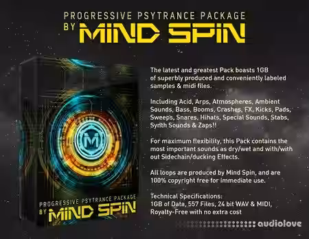 Yummy Tunes Progressive Psytrance Package by Mind Spin [WAV] - Sample Pack Artwork