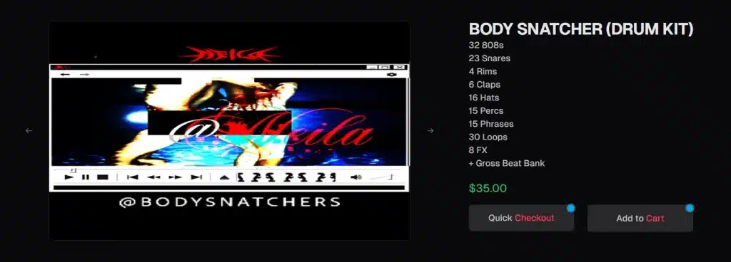 NEILAWORLD | BODY SNATCHER DRUM KIT 1 BODY SNATCHER (DRUM KIT)