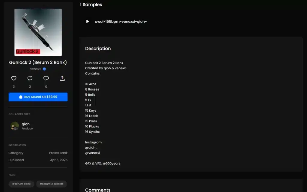 GUNLOCK 2 Serum Bank qioh & venexxi