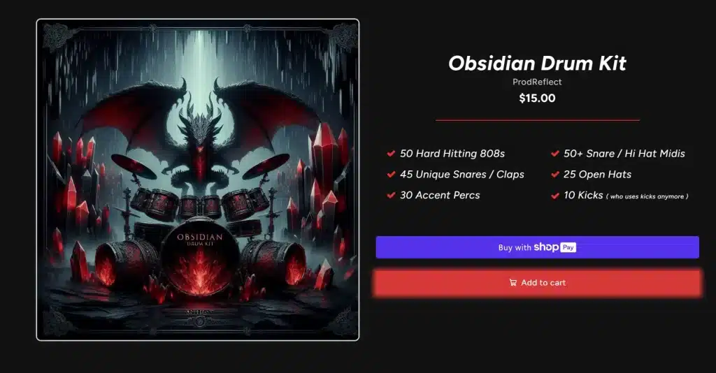 prodreflect | Obsidian Drum Kit 1 Obsidian Drum Kit ProdReflect