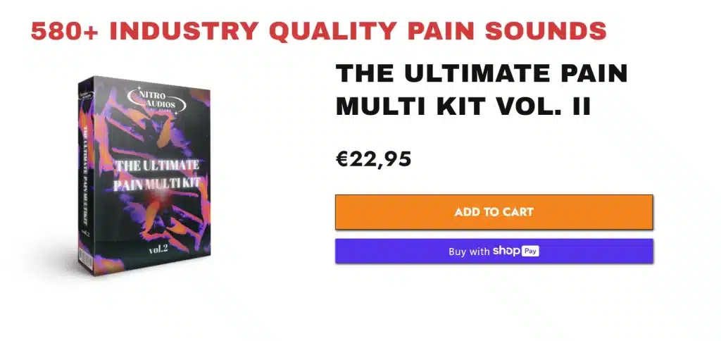 The Ultimate Pain Multi Kit Volume 2 – 580+ Guitar & Emotional Phrases for Industry-Standard Beats | Nitro Audios