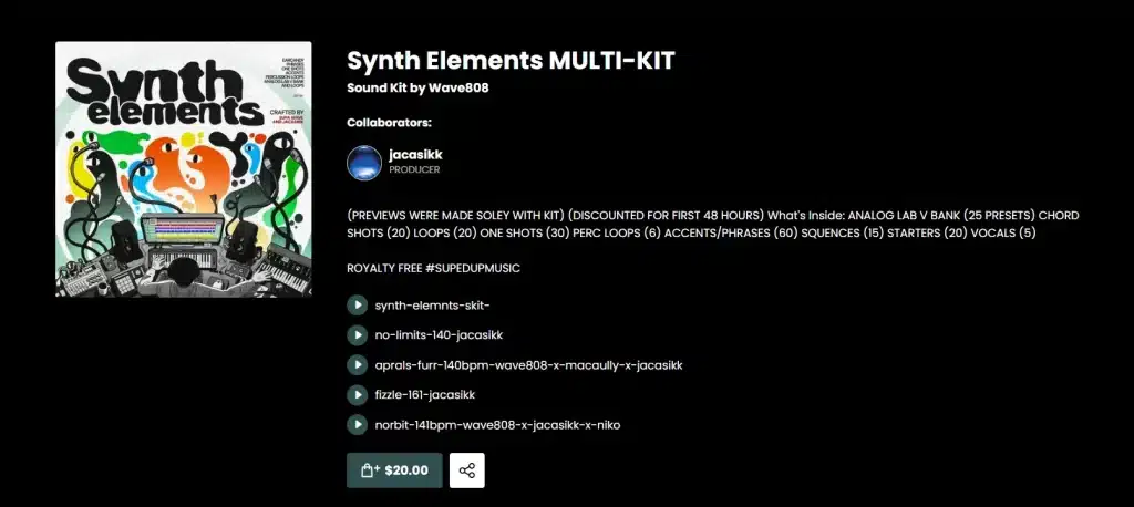 Wave808, jacasikk | Synth Elements 1 Synth Elements Multi-Kit by 808Wave & jacasikk – 25 Analog Lab Presets, Chord Shots, Loops & More