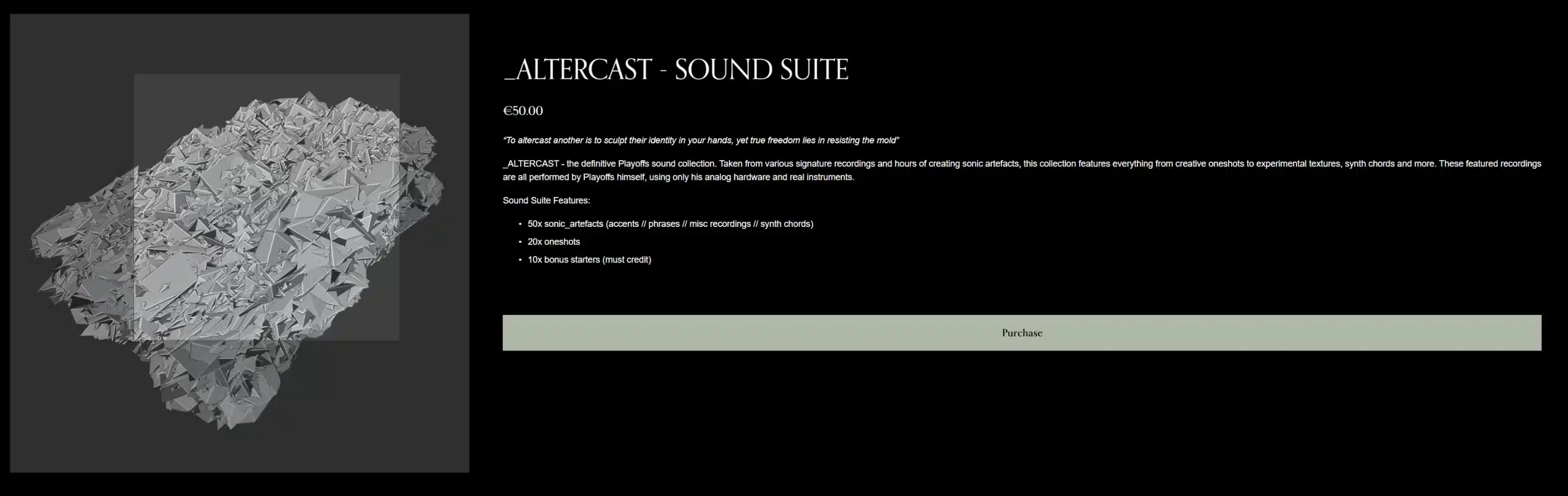 ALTERCAST Sound Suite – Analog One-Shots, Artifacts & Chords by Playoffs