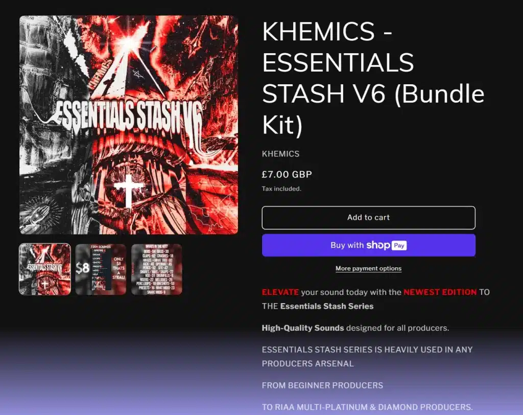 khemics | essentials stash v6 soundkit 1 Essentials Stash V6 โ 720+ Drum Sounds & Melodies by Khemics (Only $8)