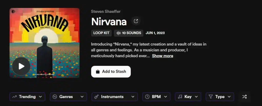 steven shaeffer | nirvana sample library 1 Nirvana Sample Library