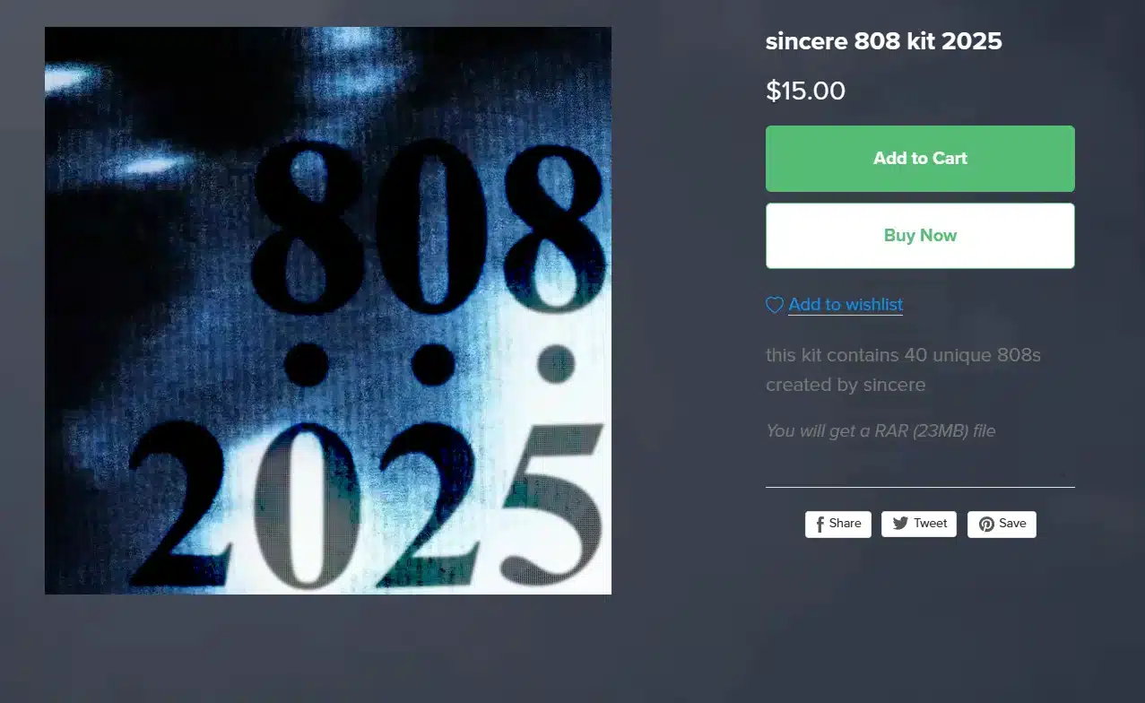 sincere-808-kit-2025-cover