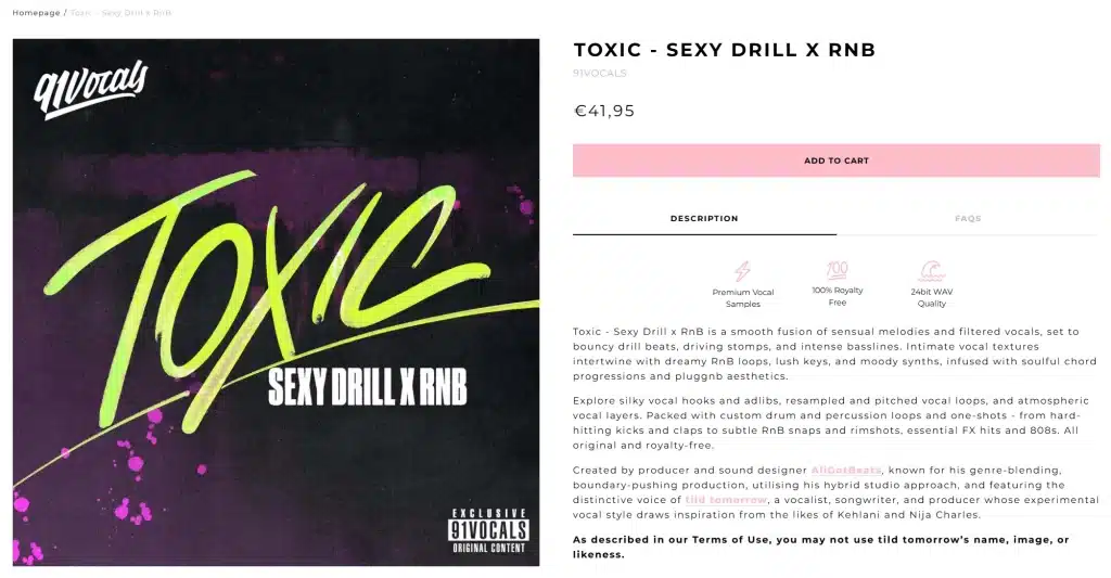 91vocals | toxic sexy drill x rnb 1 91vocals | toxic sexy drill x rnb
